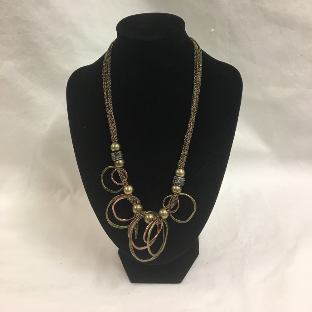 + Cute Brown Ring Statement Necklace +